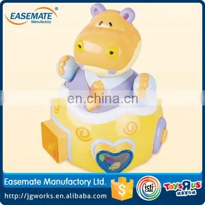 Plastic Baby Toys Hippo Tumbler With Music Light Tumbler Toy thumbnail-2