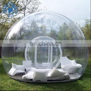 Pomotion!! Inflatable Transparent Tentromantic ,bubble Tent for Party ,camping Inflatable Clear Multi-room Tent thumbnail-1