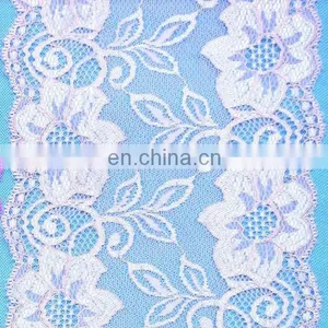 Cheap Blue Stretch Lace Trim Fabric, Bulk Burnt Orange Lace Trim Purple thumbnail-1