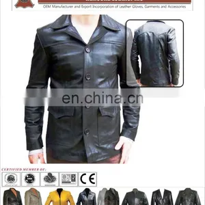 OEM Manufacture Winter Clothing Customized Outdoor Down Coat Men Leather Jacket,winter Apparel thumbnail-1