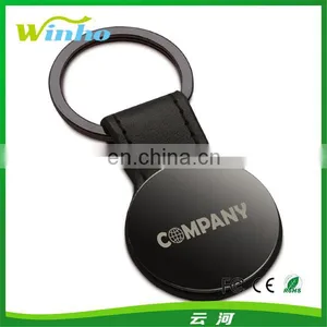 Custom Round Leather Key Fobs thumbnail-1