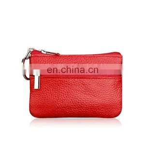 Genuine Leather Coin Purse With Key Ring thumbnail-3