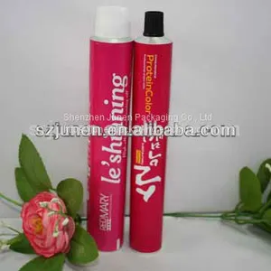 Collapsible Aluminum Hair Color Cream Packaging Tube thumbnail-1