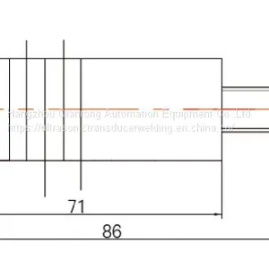 35 Khz Ultrasonic Piezoelectric Transducer , Small Ultrasonic Welding Transducer thumbnail-2