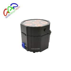 Hot Selling Ip65 Wireless Dmx Can With Low Price Brand New Battery Powered 6in1 Rgbwauv 6*18w Led Flat Par thumbnail-5