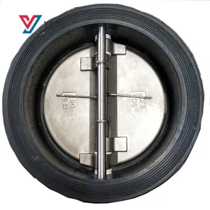 Rubber Lined Wafer Type Butterfly Check Valve Ductile Iron Check Valve thumbnail-4