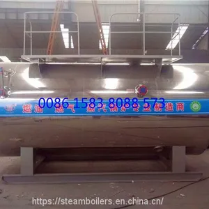 3t/H Industrial Horizontal Firetube LNG LPG Natural Gas Fired Steam Boiler for Brewery Plant thumbnail-4