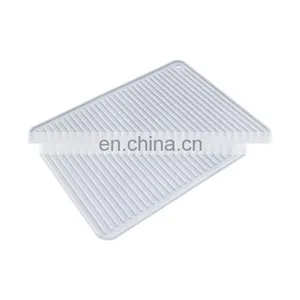 Kitchen Use Drain Pad Heat Resistant Cooking Pot Holder Rectangular PVC Dish Drying Mat thumbnail-2