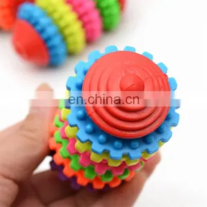 Nontoxic Colorful Gear Pet Toy Cheap Molar Tooth Tpr Chew Dog Toys thumbnail-4