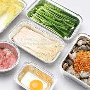 Food Packing Aluminum Foil Pizza Box 8011 Aluminum Foil Paper Small Aluminum Container thumbnail-3