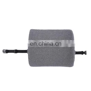 Hot Sale Grey Memory Pillows Soft Sleep Pillow Car Waist Cushion Memory Foam Pillow for Travel Sleeping thumbnail-4