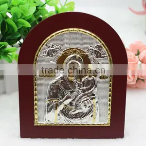 Virgin Mary Quick Listening Silver Icon thumbnail-1