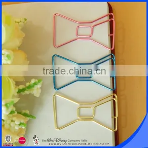Iron Wire Colorful Plated Bow Paper Clip Logo Design Quality Choice thumbnail-1
