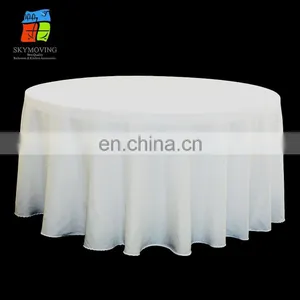 Competitive Price Good Feedback White Round Tablecloths thumbnail-2
