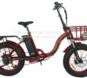 36V 500W Lithium Battery Electric Folding Fat Bike Factory thumbnail-1