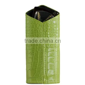 Custom Crocodile Pattern Leather Eyeglass Holder Glasses Sleeve Case for Sunglass thumbnail-4