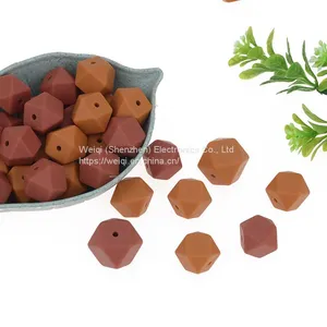 Teeth Food Grade Round Silicone Polygon Beads thumbnail-4