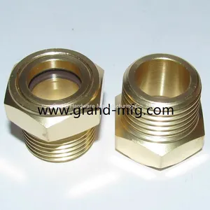 MNPT Brass Oil Sight Glass for Gearbox,speed Reducer,compressors,cooling System thumbnail-3