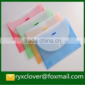 High Quality OEM PP Plastic Button Closure Document Bag thumbnail-4