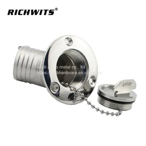 Stainless Steel 316/304 45 Degree Deck Filler With Clamshell thumbnail-3