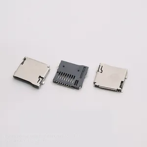 TF External Welding Card Seat Self Elastic TF Card Seat Micro SD Card Seat SMT Card Slot 9P T-flash Card Seat thumbnail-2