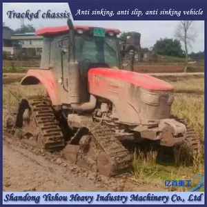 Wheel Tractor Modified With Triangular Track Wheels for Anti-skid and Anti Sinking thumbnail-3