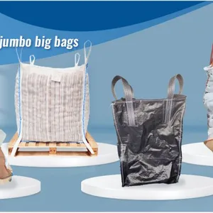 1000kgs Super Sack Spout Bottom Option (Discharge) FIBC Jumbo Bag High Quality 1250kgs Bulk Bag Dustproof 1ton Tote Big Bag thumbnail-2