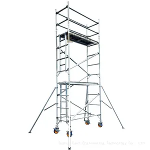 Single Width Mobile Portable Aluminium Scaffolding Tower Construction Project thumbnail-1