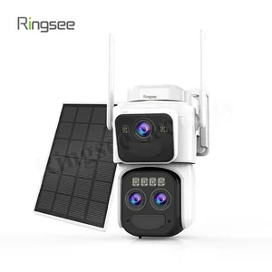 Ringsee™ New 3 Lens Smart Camera Three Screen WiFi IP Smart Camera Okam Pan-Tilt Waterproof CCTV Network Camera With WIFI 4G thumbnail-1