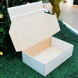 Large Rigid Corrugated Packaging Mailer Shipping Box for Wedding Dress Packing thumbnail-3