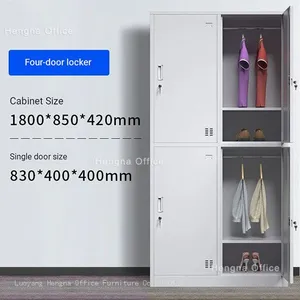 4-Door Steel Locker for Locker Rooms and Public Facilities – Space-Saving and Robust thumbnail-4