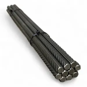 Hot Sale 8mm 10mm 12mm Concrete Iron Rod Grade 60 HRB400 Rebar Steel Bar for Construction Building thumbnail-1