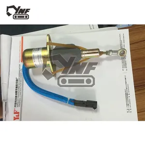 High Quality Excavator Parts 12V 24V Diesel Engine Fuel Stop Solenoid Valve PC350-7 3930234 232c-1115030 thumbnail-2