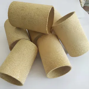 Sintered Copper Powder Filter Element 5 Micron Pore Size 100mm OD 250mm Length for Fine Filtration thumbnail-2