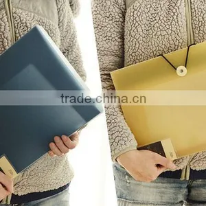 A4 Trasprent /frosted Fashion Plastic File Box With Fastener Suitable for Office thumbnail-5