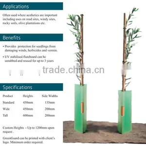 4*8 Coroplast Sheet Custom Cutting Size UV Stabilised Plastic Hollow Tree Guard thumbnail-3