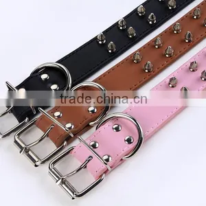 Wholesale Nail Bullet Pet Collars Double Row Dog Collar thumbnail-2