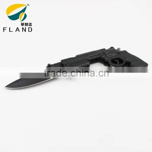 Black Oxide 3Cr13 Stainless Steel Blade Machine Gun Shaped Design Spring Assisted 8" Pocket Knife thumbnail-4