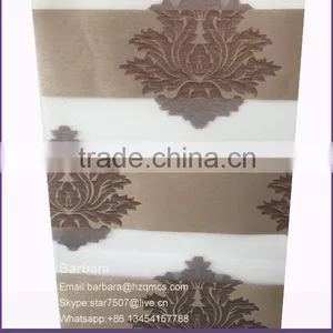 Home Decoration Modern Polyester Carved Flowers Zebra Roller Blind thumbnail-4