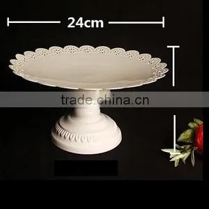 AN380 ANPHY FDA European Style Cake Fruit Dessert Wedding Decoration Three Sizes Mental Plate Tray Holder Stand Display Stock thumbnail-2