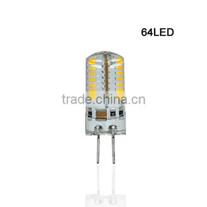 SMD 3014 G4 3W 4W 5W 6W LED Crystal Lamp Light DC 12V / AC 220V Silicone Body LED Bulb Chandelier 24LED,32LED,48LED,64LEDs10pcs thumbnail-5