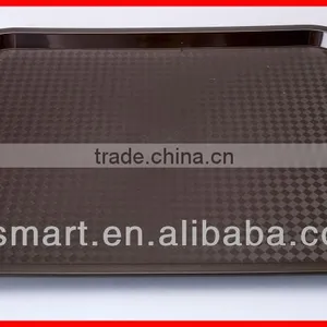 White Plastic Rectangular Serving Tray thumbnail-1
