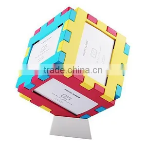 Puzzle Photo Frame Family / Wedding / Sexy Photo Frame Green Abs Plastic Photo Frame, Cheap 3D Plastic Photo Frame for Family Quality Choice thumbnail-1