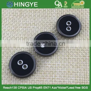 New Arrival 24L Black Round Fabric Covered Buttons for Garments thumbnail-1