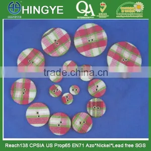 Round Shape Fabric Covered Button With Eyelet -- F1413 thumbnail-1