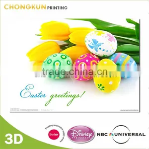 Manufacture 3D Lenticular Paper Card for Easter thumbnail-1