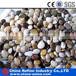Polished Multicolor River Pebble thumbnail-1