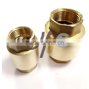 Brass Non Return Vertical Spring Check Valve With Brass Core thumbnail-1