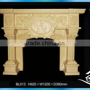 Hand Carved Cast Stone Fireplace Mantels thumbnail-1