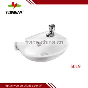 Sanitary Ware Ceramic Wall Hung Wash Basin Price Wholesale thumbnail-1